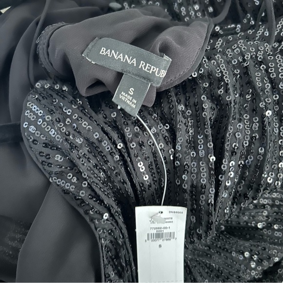 Banana Republic Black Sequin Dress | Size Small - Picture 4 of 6